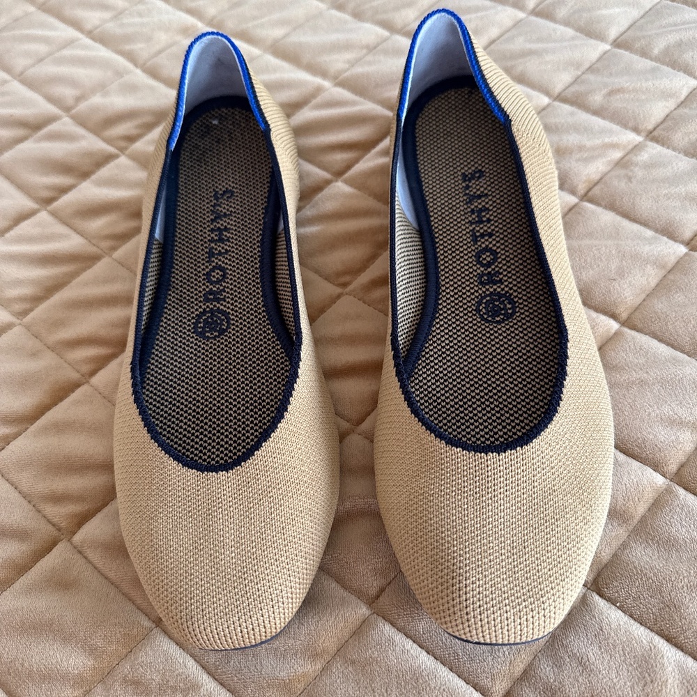 Rothy’s yellow slip on shoes